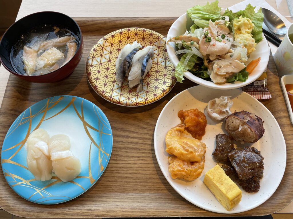 いただいた朝食の一例